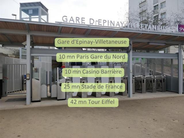 Gare En Face A Pied - Paris 10Mn - Parking Prive Gratuit - De 1 A 8 Personnes - Souplex - Tout Equipe - Entierement Renove Montmagny Exteriör bild